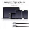 AUKEY CB-CD6 kabel USB-C - USB-C 2m 60W PD 3A 20V nylonowy oplot czarny